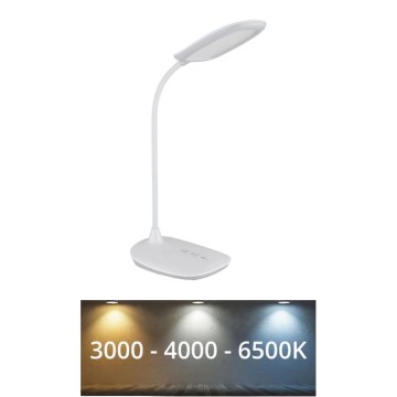 Globo - Dimbaar LED touch tafellampje LED/9W/230V 3000K/4000K/6500K CRI 90 wit