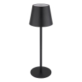 Globo - Dimbare aanraakbare oplaadbare buiten tafellamp 3-in-1 LED/3W/5V 3000/4000/5000K IP54 1800 mAh zwart