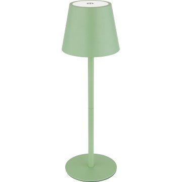 Globo - Dimbare LED aanraak- en oplaadbare buitentafellamp 3-in-1 LED/3W/5V 3000/4000/5000K IP54 1800 mAh groen