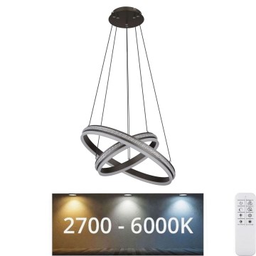 Globo - Dimbare LED hanglamp aan een koord LED/60W/230V 2700K-6000K + afstandsbediening