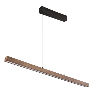 Globo - Dimbare LED-hanglamp met aanraakbediening aan kabel LED/24W/230V + LED/3W 3000K bruin