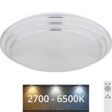 Globo - Dimbare LED plafondlamp LED/18W/230V diameter 40 cm 2700-6500K + afstandsbediening