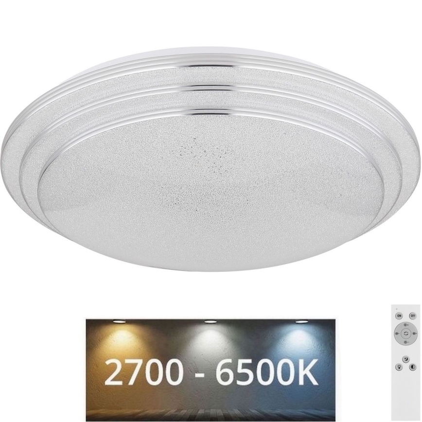 Globo - Dimbare LED plafondlamp LED/18W/230V diameter 40 cm 2700-6500K + afstandsbediening