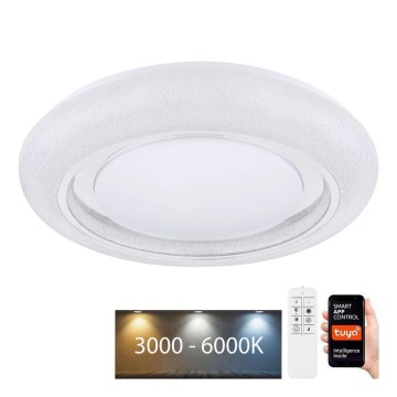 Globo - Dimbare LED plafondlamp LED/28W/230V 3000-6000K Tuya WiFi + afstandsbediening