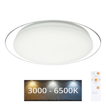 Globo - Dimbare LED plafondlamp LED/30W/230V 3000-6500K + afstandsbediening