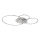 Globo - Dimbare LED-plafondlamp LED/36W/230V 2700-6000K zilver + afstandsbediening
