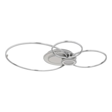 Globo - Dimbare LED-plafondlamp LED/36W/230V 2700-6500K zilver + afstandsbediening