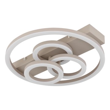 Globo - Dimbare LED-plafondlamp LED/40W/230V 2700-6500K Ø 35x33 cm beige + afstandsbediening