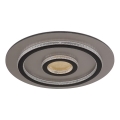 Globo - Dimbare LED-plafondlamp LED/40W/230V 3000-6500K Ø 45 cm zwart + afstandsbediening