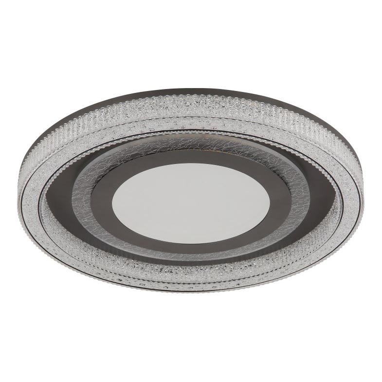 Globo - Dimbare LED plafondlamp LED/48W/230V 2700-6000K diameter 48 cm antraciet + afstandsbediening