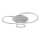 Globo - Dimbare LED-plafondlamp LED/54W/230V 2700–6500K 90x70 cm zilver + afstandsbediening