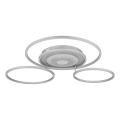 Globo - dimbare LED-plafondlamp LED/60W/230V 2700-6500K 80,8x99,2 cm zilver + afstandsbediening
