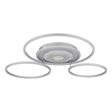 Globo - dimbare LED-plafondlamp LED/60W/230V 2700-6500K 80,8x99,2 cm zilver + afstandsbediening