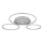 Globo - dimbare LED-plafondlamp LED/60W/230V 2700-6500K 80,8x99,2 cm zilver + afstandsbediening