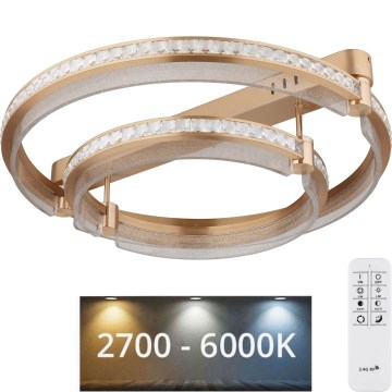 Globo - Dimbare LED plafondlamp LED/78W/230V 2700K-6000K + afstandsbediening