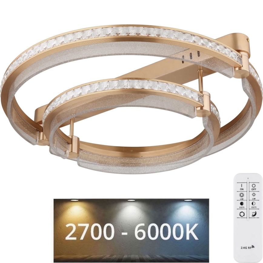 Globo - Dimbare LED plafondlamp LED/78W/230V 2700K-6000K + afstandsbediening