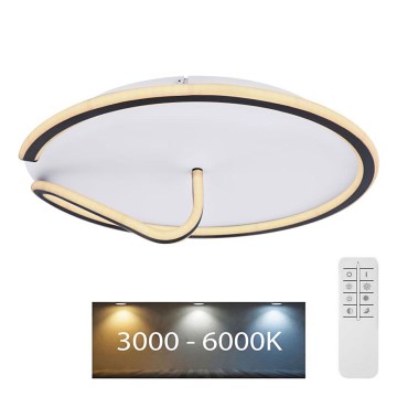 Globo - Dimbare LED plafondlamp RODAN LED/50W/230V 3000-6000K + afstandsbediening