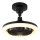 Globo - Dimbare LED-plafondventilator LED/20W/230V 3000-6500K zwart + afstandsbediening