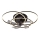 Globo - Dimbare LED-plafondventilator LED/40W/230V 3000-6500K zwart + afstandsbediening