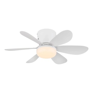 Globo - Dimbare LED-plafondventilator LED/5W/230V 2700-6500K wit + afstandsbediening