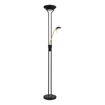 Globo - Dimbare LED Staande lamp LED/20W/230V + LED/5,5W 3000K zwart/goud