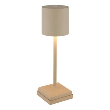 Globo - Dimbare LED-tafellamp met aanraakbediening en oplaadfunctie, LED/1,5W/5V, 2200 mAh, beige