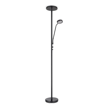 Globo - Dimbare LED-vloerlamp LED/18,5W/230V + LED/4,5W 3000K zwart