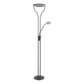 Globo - Dimbare LED-vloerlamp LED/20W/230V + LED/4W 3000K zwart