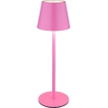 Globo - Dimbare oplaadbare LED-buitentafellamp met aanraakbediening 3-in-1 LED/3W/5V 3000/4000/5000K IP54 1800 mAh roze
