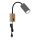 Globo - Flexibele wandlamp 1xGU10/25W/230V grijs/bruin