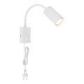 Globo - Flexibele wandlamp 1xGU10/25W/230V wit