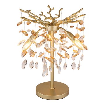 Globo - Gouden tafellamp 3xE14/40W/230V