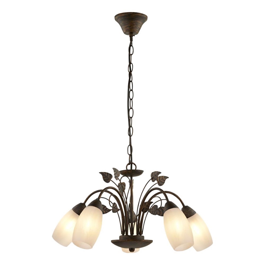 Globo - Hanglamp aan een ketting 5xE14/40W/230V