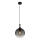 Globo - Hanglamp aan een koord 1xE27/10W/230V diameter 25 cm zwart