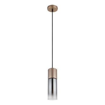 Globo - Hanglamp aan een koord 1xE27/25W/230V brons diameter 10 cm