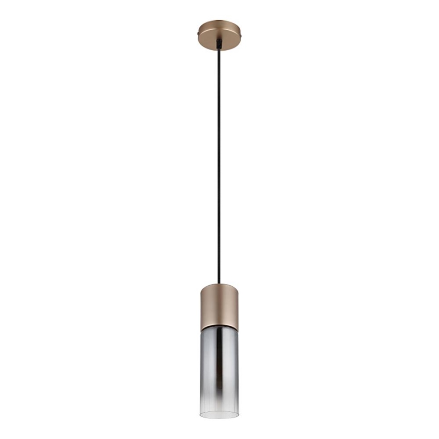 Globo - Hanglamp aan een koord 1xE27/25W/230V brons diameter 10 cm