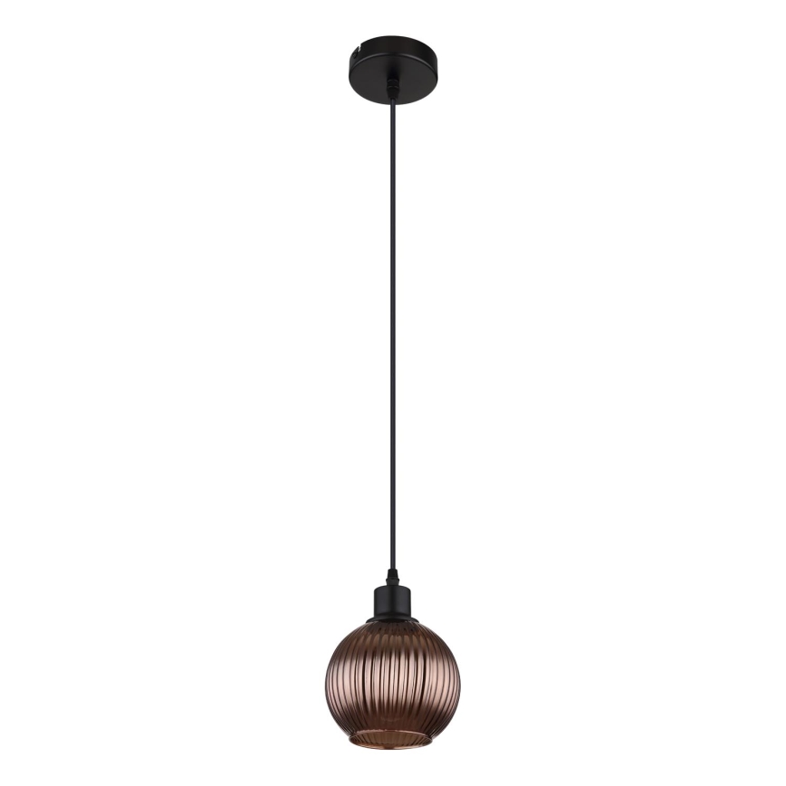 Globo - Hanglamp aan een koord 1xE27/25W/230V diameter 15 cm koper