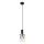 Globo - Hanglamp aan een koord 1xE27/40W/230V diameter 12,5 cm zwart