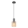 Globo - Hanglamp aan een koord 1xE27/40W/230V diameter 18 cm bruin