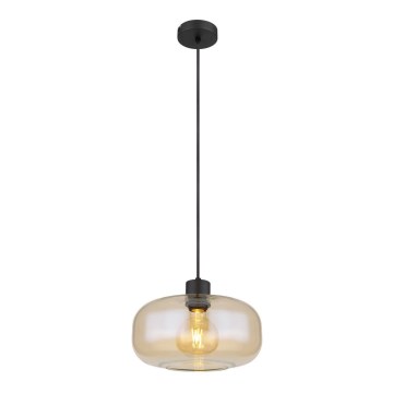 Globo - Hanglamp aan een koord 1xE27/40W/230V diameter 28 cm doorzichtig