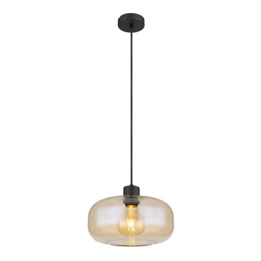 Globo - Hanglamp aan een koord 1xE27/40W/230V diameter 28 cm doorzichtig