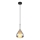 Globo - Hanglamp aan een koord 1xE27/60W/230V diameter 20 cm zwart