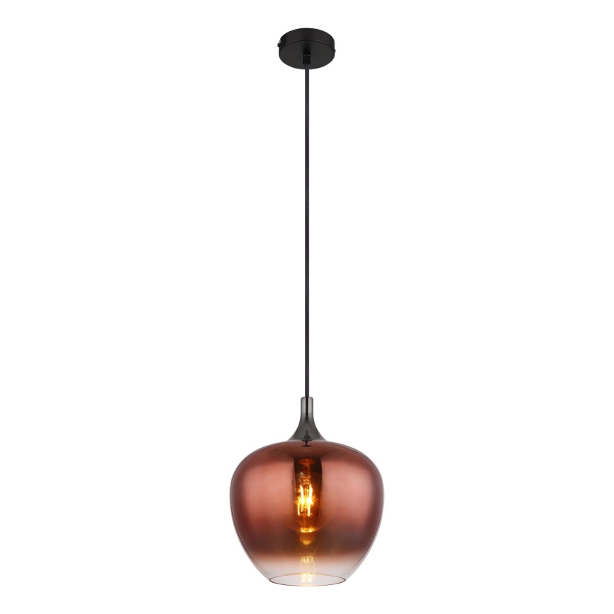 Globo - Hanglamp aan een koord 1xE27/60W/230V diameter 24 cm koper