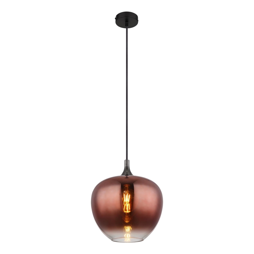 Globo - Hanglamp aan een koord 1xE27/60W/230V diameter 29 cm koper