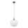 Globo - Hanglamp aan een koord 1xE27/60W/230V diameter 29 cm wit/bruin