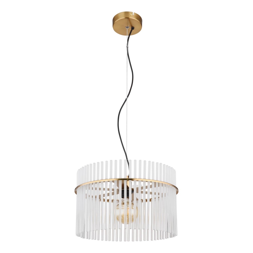 Globo - Hanglamp aan een koord 1xE27/60W/230V diameter 40 cm goud