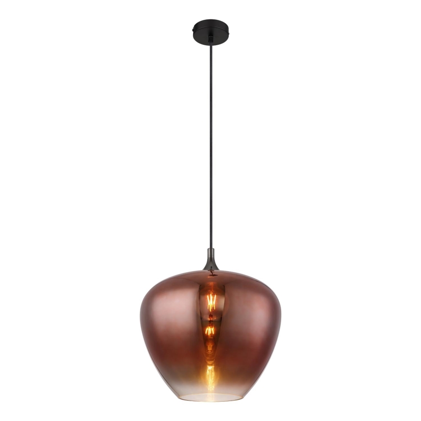 Globo - Hanglamp aan een koord 1xE27/60W/230V diameter 40 cm koper
