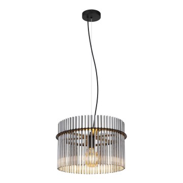 Globo - Hanglamp aan een koord 1xE27/60W/230V diameter 40 cm zwart
