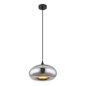 Globo - Hanglamp aan een koord 1xE27/60W/230V glanzend chroom