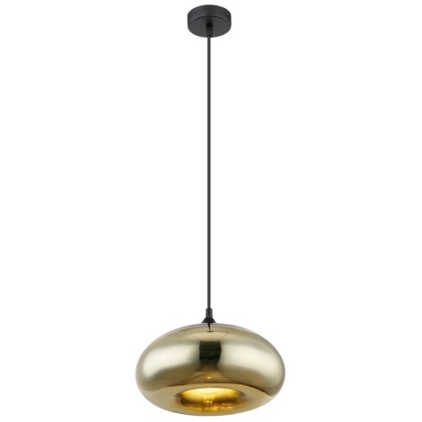 Globo - Hanglamp aan een koord 1xE27/60W/230V goud